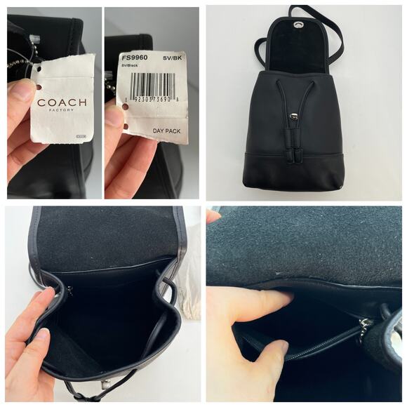 NEW Coach Daypack Backpack 9960 Black 2007 India main image 6